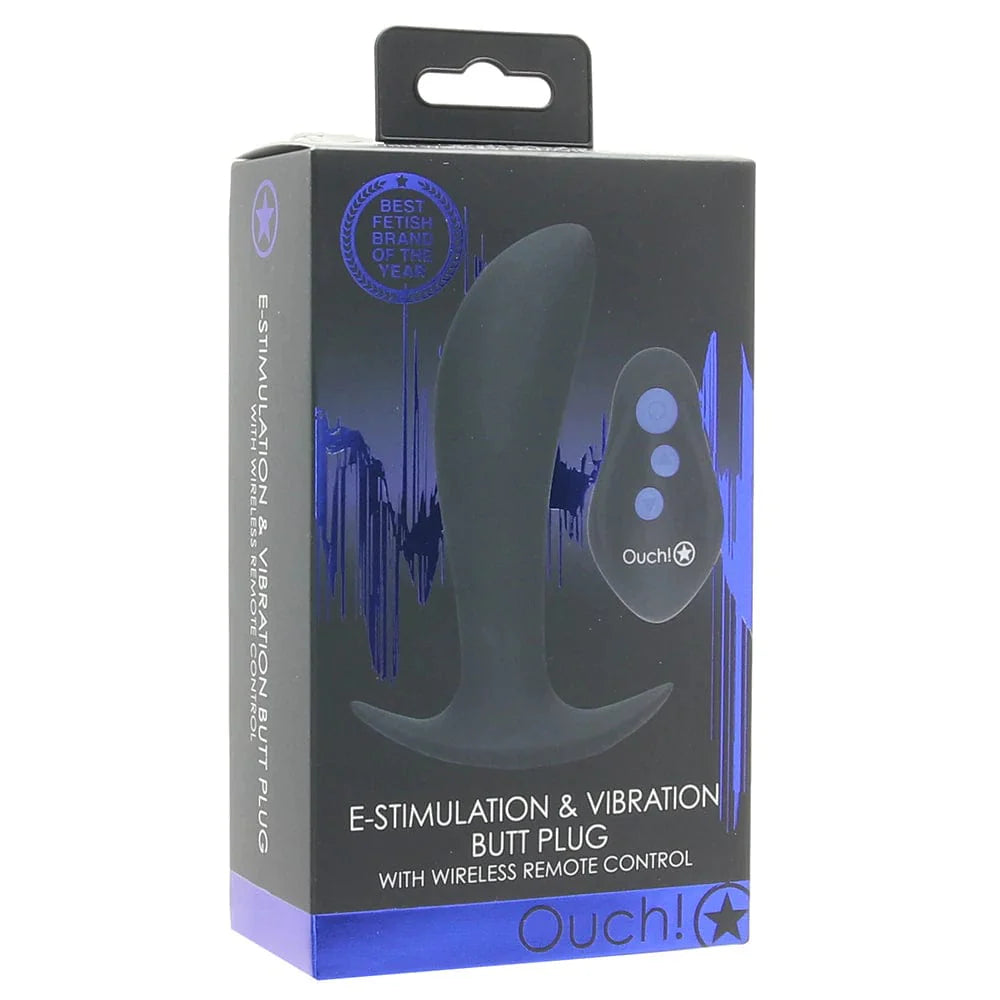 Shots Toys Ouch! E-Stim Vibrating Butt Plug
