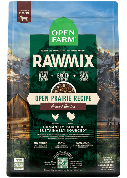 Open Farm Ancient Grains RawMix Open Prairie Recipe Dog Food
