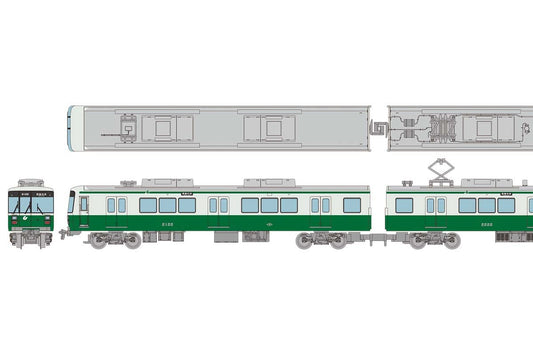 Tomytec Railway Collection Tetsukore 6-Car Set Diorama Supplies Kobe Subway Seishin/Yamanote 2000 Thank You 2122 Japan
