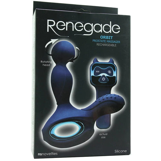 NS Novelties Renegade Orbit Rotating Prostate Massager in Blue