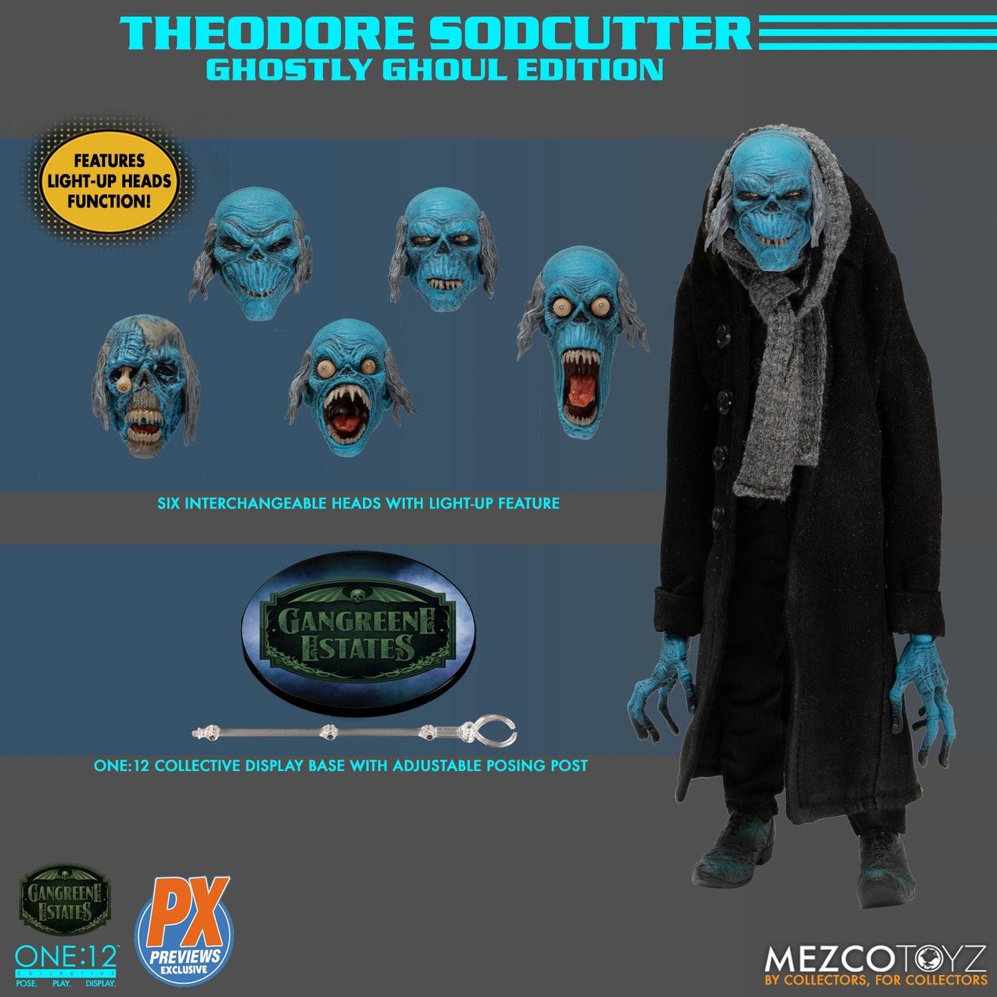 One-12 Collective Theodore Sodcutter Ghostly Ghoul Edition Previews Exclusive Action Figure