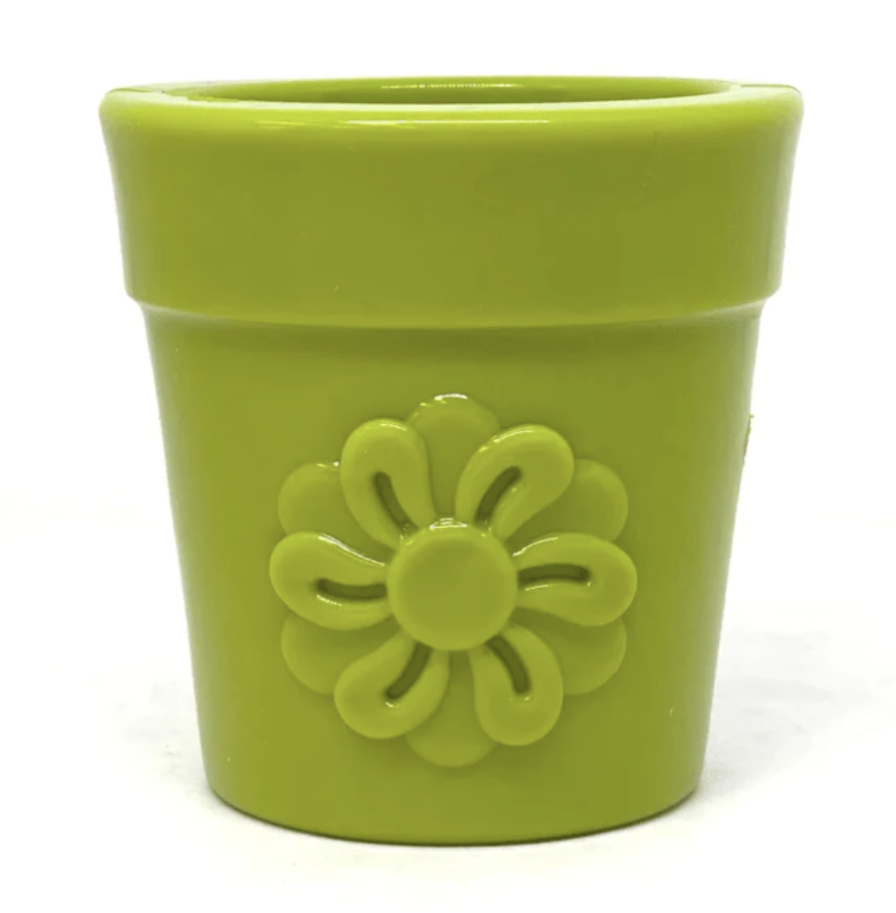 Soda Pup Flower Pot Treat Dispenser & Bowl
