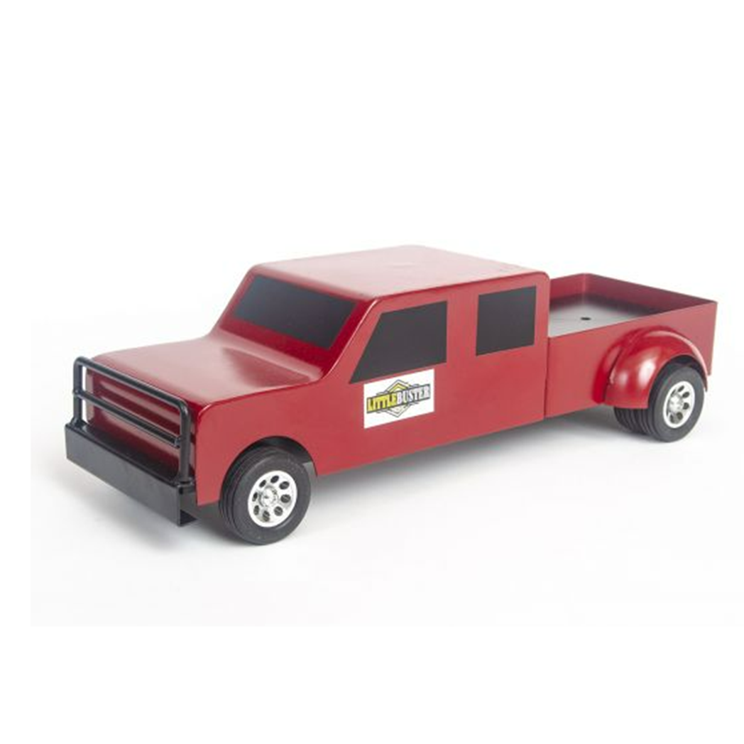 Little Buster Toys 4 Door Red Dually Truck