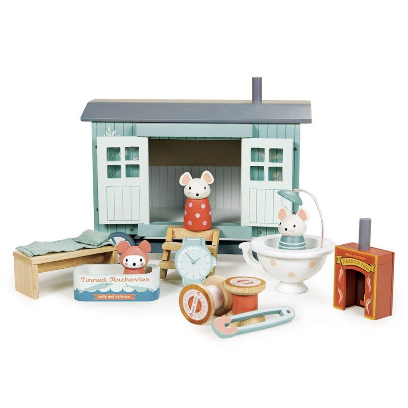 Secret Meadow Sheperd's Hut Wooden Dollhouse Set