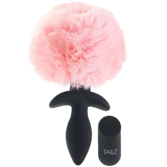 XR Brands Tailz Waggerz Moving & Vibrating Bunny Tail Butt Plug