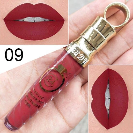 Waterproof Long Lasting Matte+Shimmer Nude Glitter Lip Gloss BENNYS