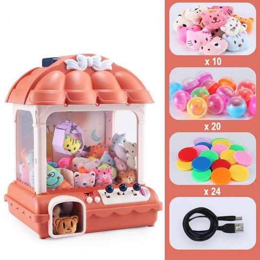 Claw Toys Mini Claw Machine Intelligent System with Music and Lighting Best Gift for Children
