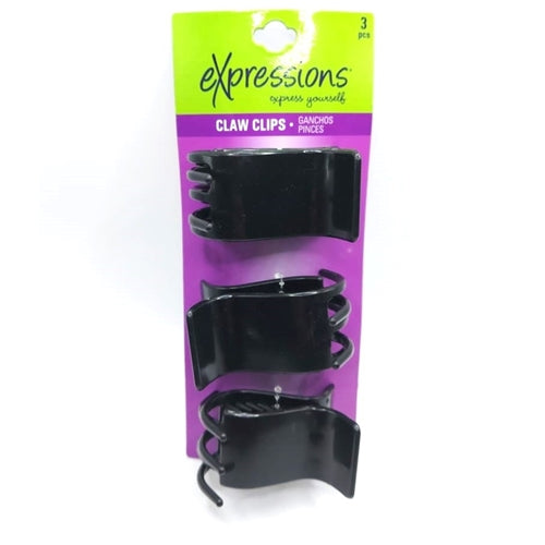 Expressions 3Pcs Claw Clips