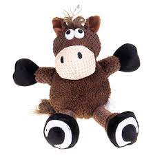 GoDog - Checkers Sitting Horse Dog Toy