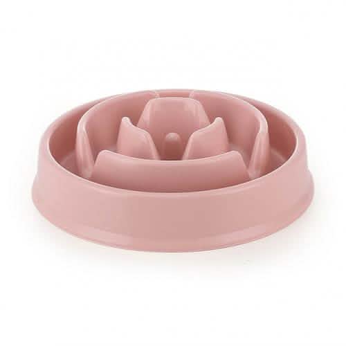 Healthy Slow Feeder Pet Bowl Pet Supplies Pink - DailySale