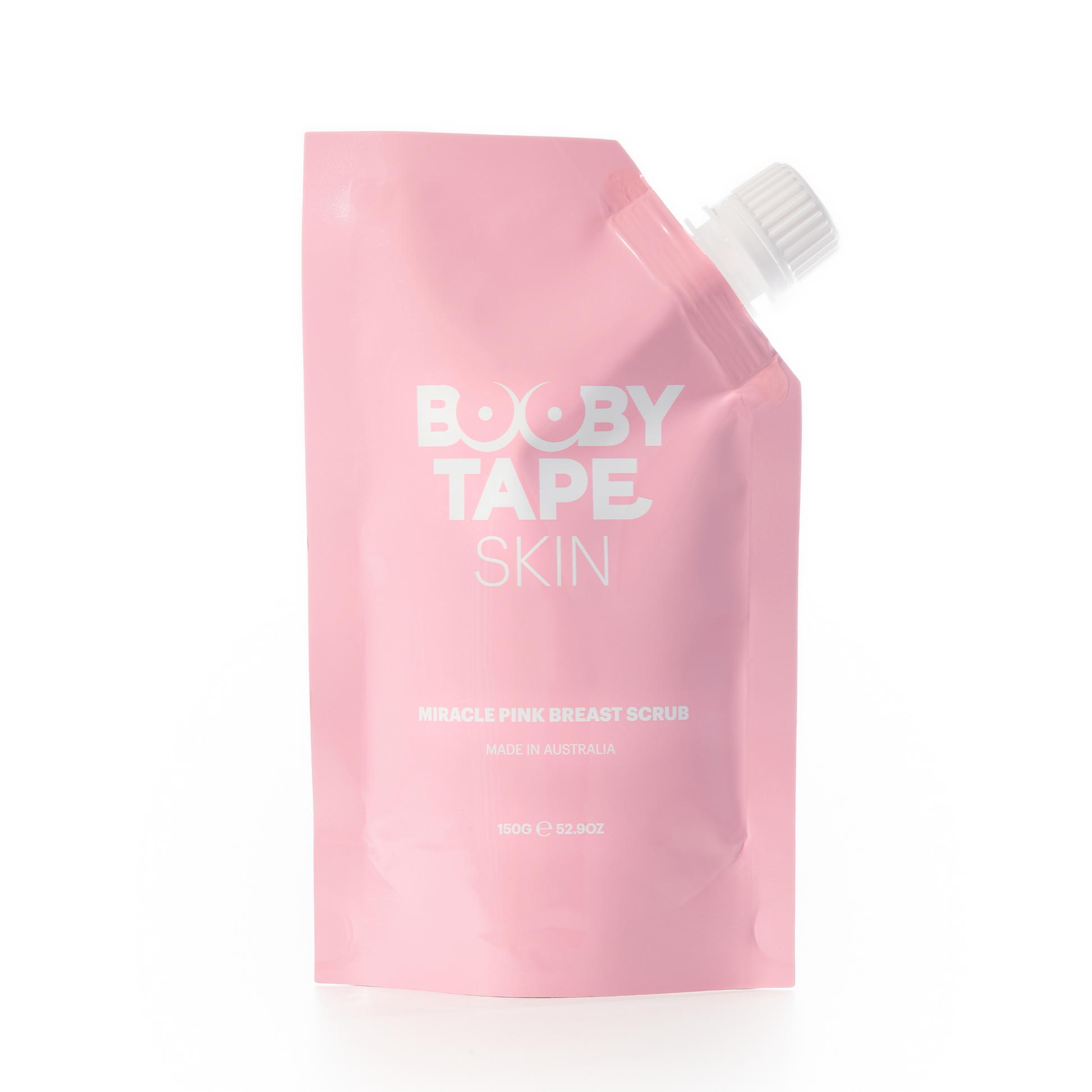 Booby Tape Miracle Pink Breast Scrub, Exfoliate & Cleanse Skin, Reduce Acne & Scarring, 52.9oz, 1 Count 46687792