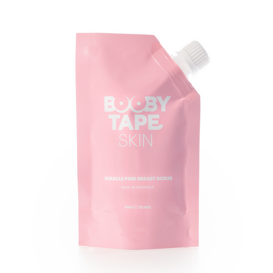 Booby Tape Miracle Pink Breast Scrub, Exfoliate & Cleanse Skin, Reduce Acne & Scarring, 52.9oz, 1 Count 46687792