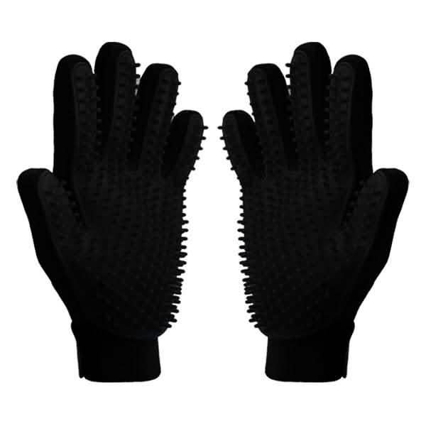 Multipurpose Pet and Animal Gloves for De-Shedding, Bathing and Grooming Pet Supplies Black - DailySale