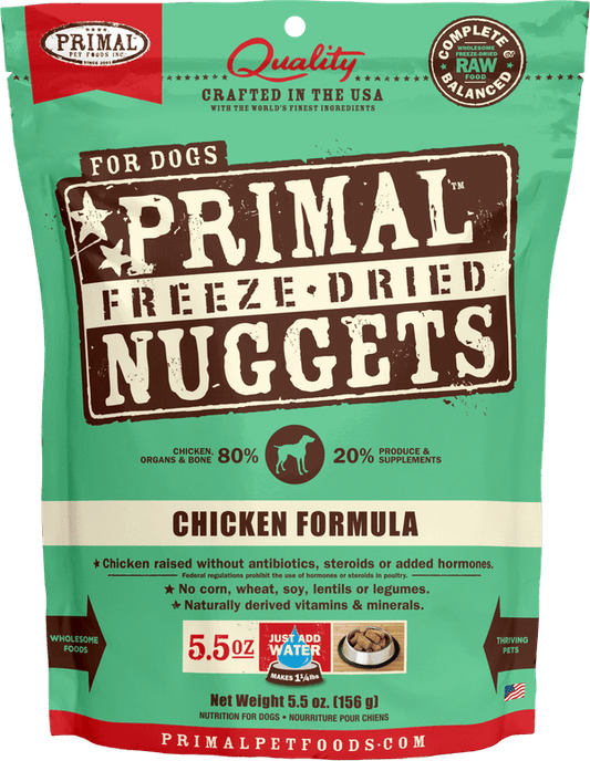 Primal Freeze Dried Nuggets Grain Free Chicken Formula Dog Food