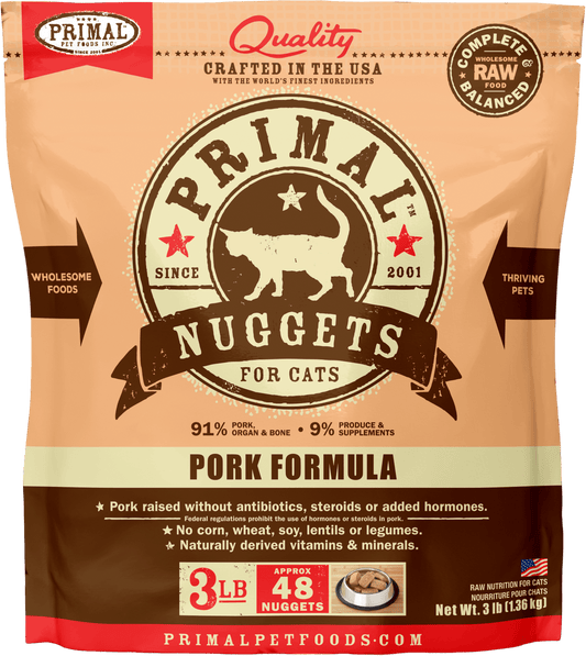 Primal Pork Formula Nuggets For Cats
