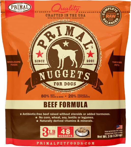 Primal Raw Frozen Beef Formula For Dogs