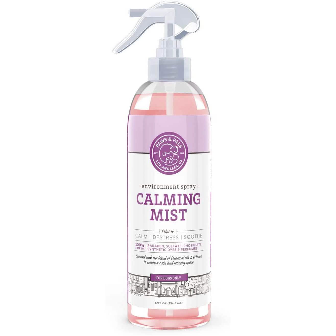 Paws & Pals Pet Natural Calming Spray Cologne or Chews Treat for Dogs and Cats