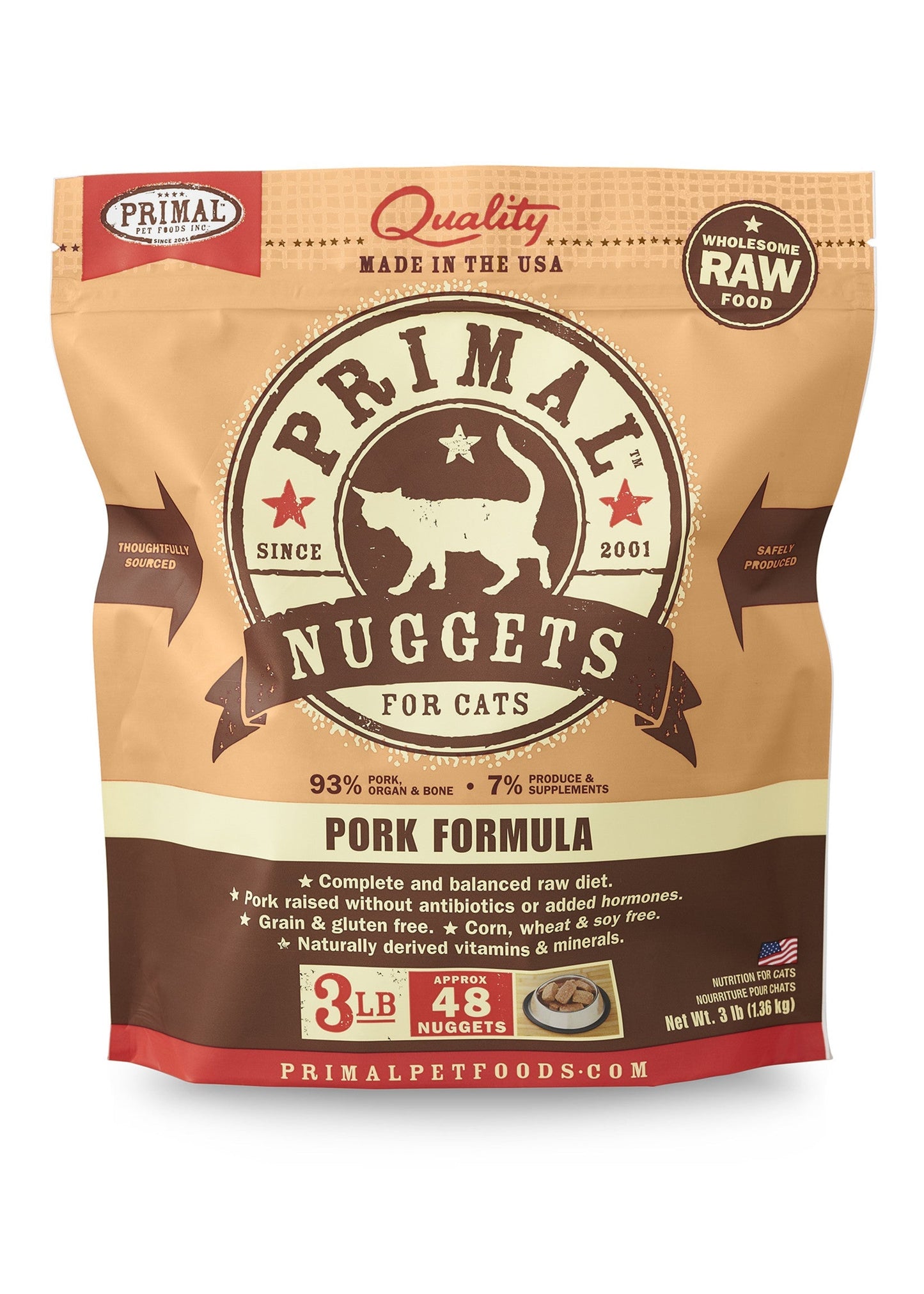 Primal Cat Raw Nuggets 3 lb