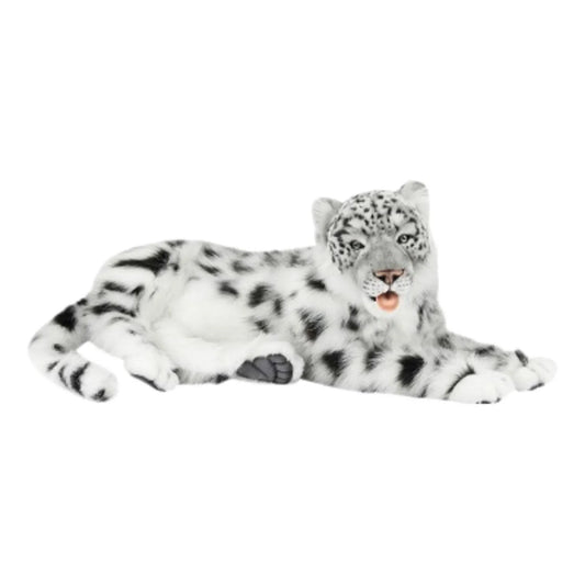 Stuffed Lying Snow Leopard
